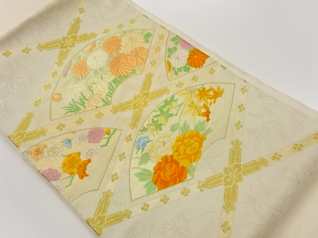 JAPANESE NAGOYA OBI / WOVEN TASUKI LATTICE